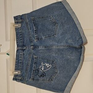 Denim Blue Women's Shorts Shein